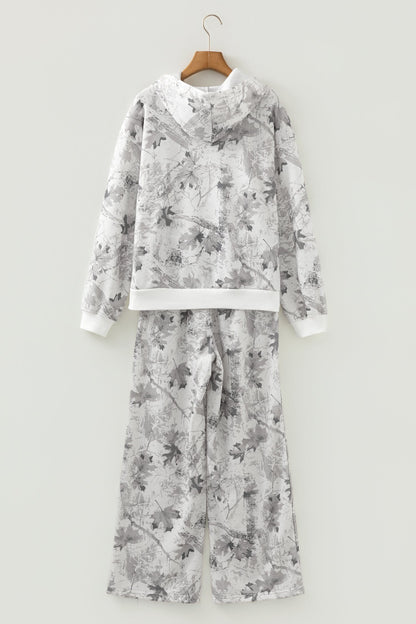 Woodland Camo Hoodie and Sweatpants Set