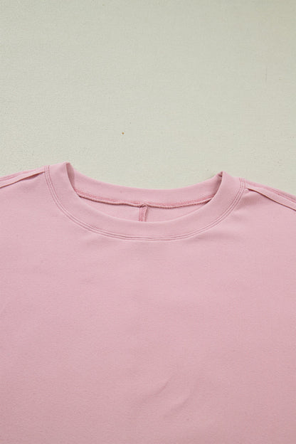 Bow Mesh Patchwork Long Sleeve Tee