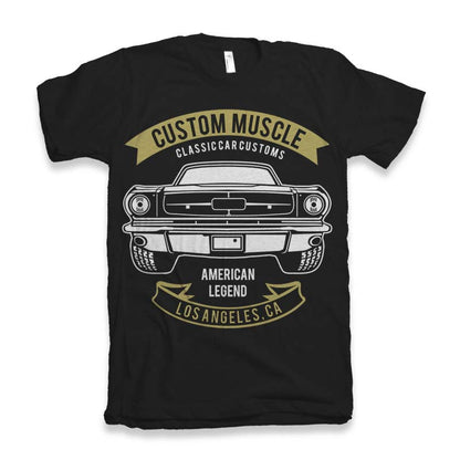 Custom Muscle Men's Bamboo Viscose/Organic Cotton Short Sleeve Graphic T-Shirt