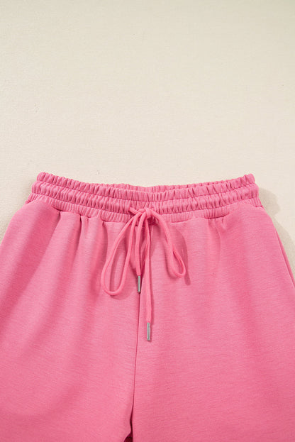 Solid Zip Up Hoodie and Pants Set