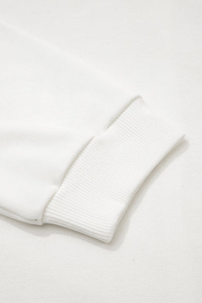 Colorblock Reverse Seam Patch Pocket Drop Shoulder Sweatshirt