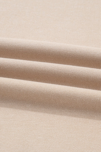 Solid Oversize Sweatshirt and Ribbed Leggings Set