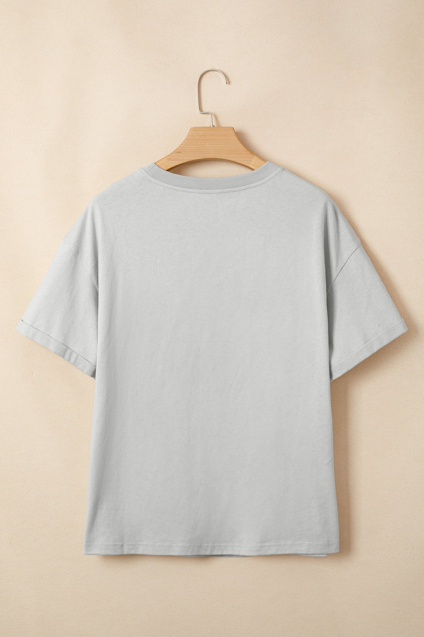 Floral Crochet Ribbon Bow Patched T-Shirt