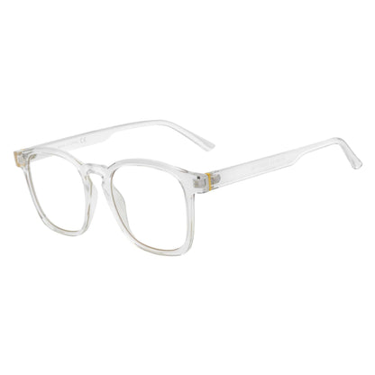 DENMARK - Square Horn Rimmed Blue Light Glasses Clear Clear Lens