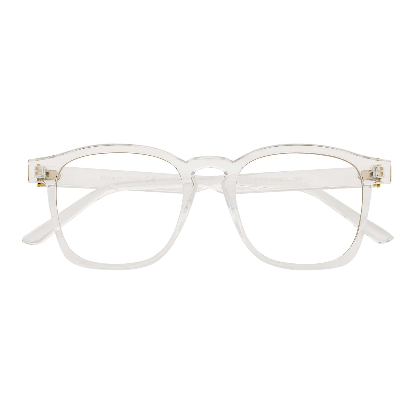 DENMARK - Square Horn Rimmed Blue Light Glasses Clear Clear Lens