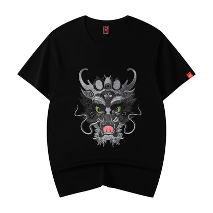 KH705 Dragon Head Embroidery Tee