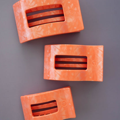 Dreamsicle Small Flat Rectangle Hair Clip
