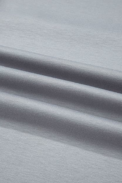 Camo Colorblock Raw Seam Short Sleeve Tee