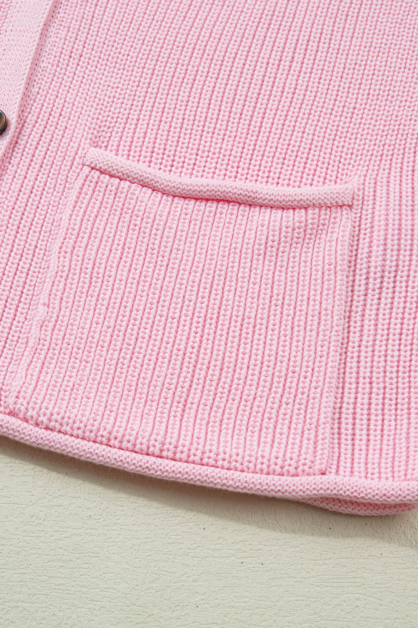 Solid Button Front V-Neck Sweater Knit Vest