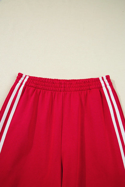 Varsity Stripe Crewneck Pullover & Sweatpants Set