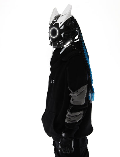 D-Ci White Tech Mask (With Braids)
