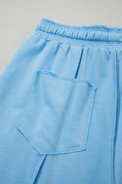 Solid Drop Shoulder Boxy Tee & Barrel Pants Set