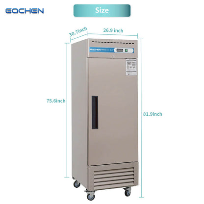 EQCHEN 27 Inch 1 Door Commercial Freezer