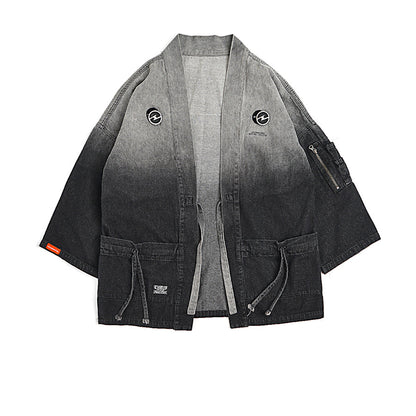 LALKW91 Denim Samurai Shirt