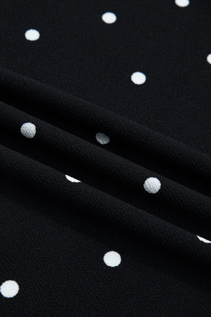 Plus Size Polka Dot Scallop Hem T-Shirt
