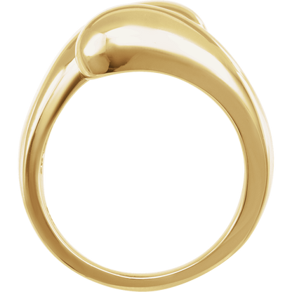 Dualité Sculptée Ring 14K Yellow Gold