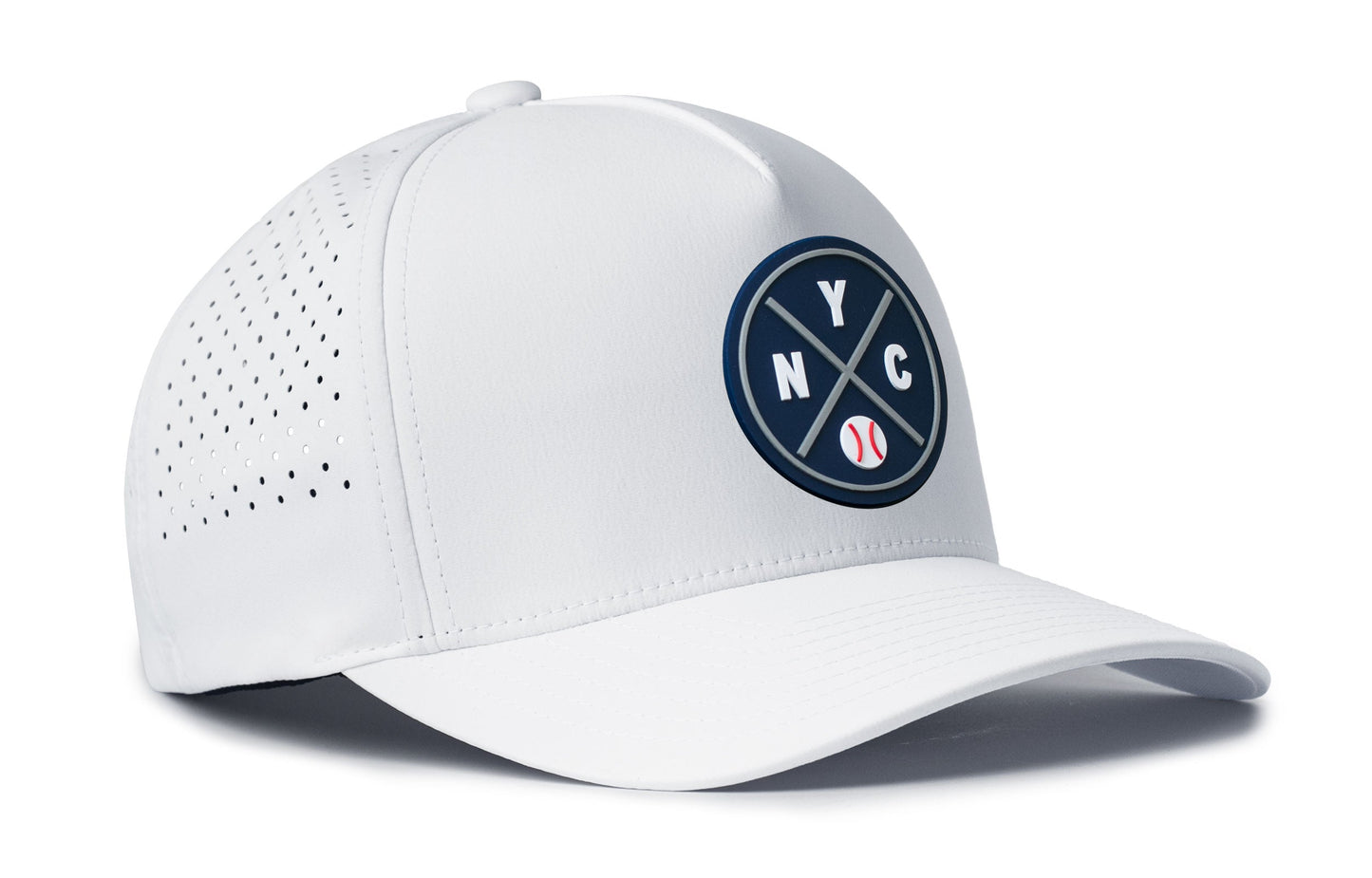 New York Baseball Performance 5-Panel Hat  |  Navy NYC X Flexfit® Snapback