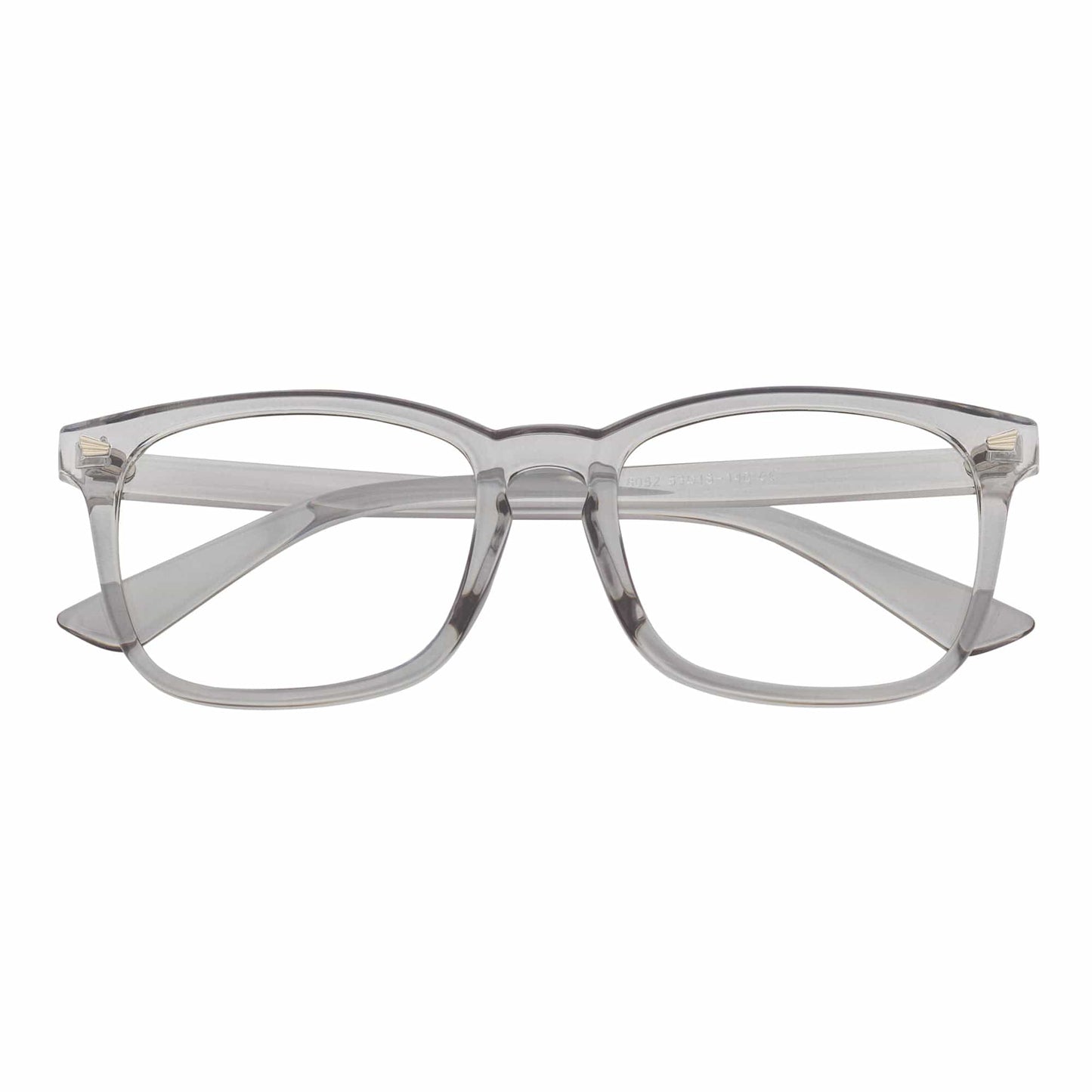 HARPER - Classic Horn Rimmed Blue Light Glasses Clear Gray Clear Lens