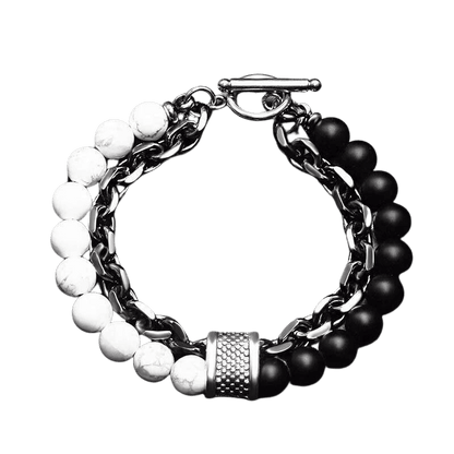 Howlite Lava Stone Bracelet