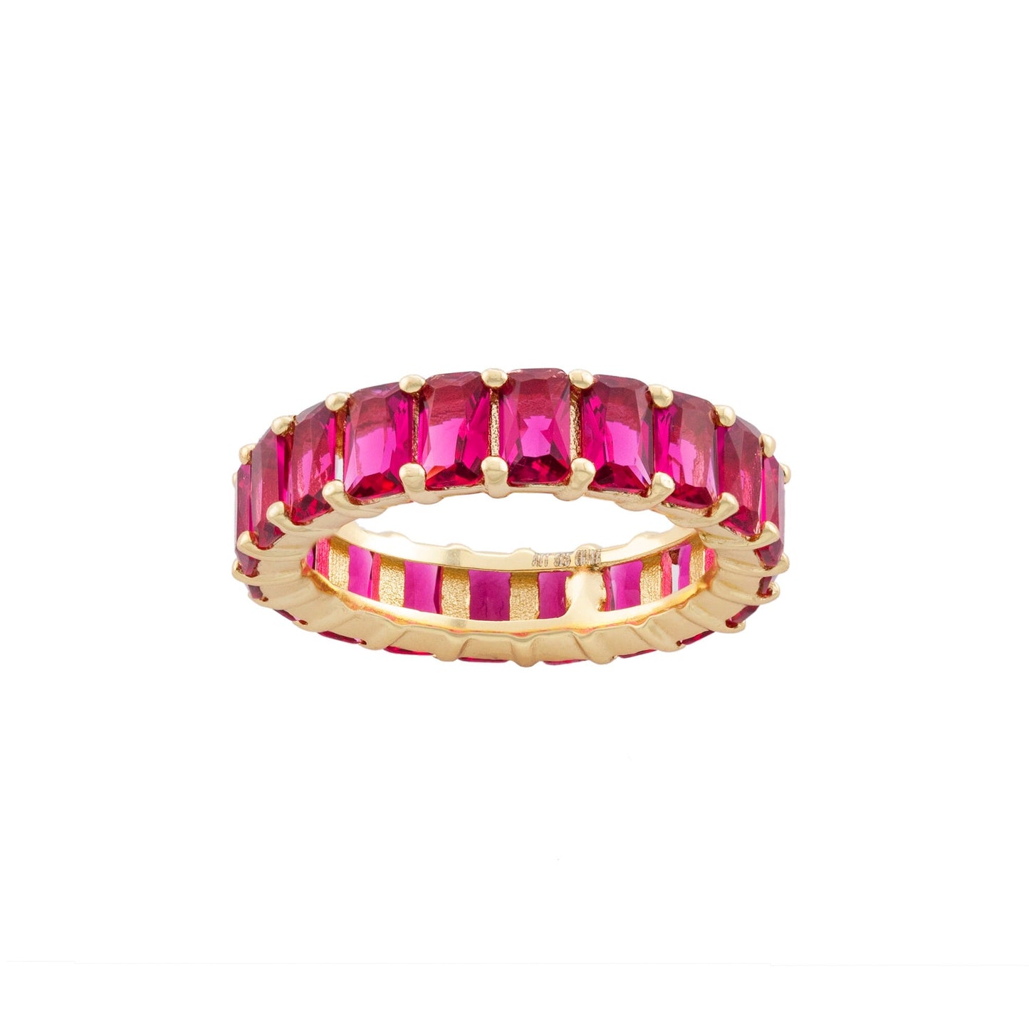 Multi Color Baguette Ring