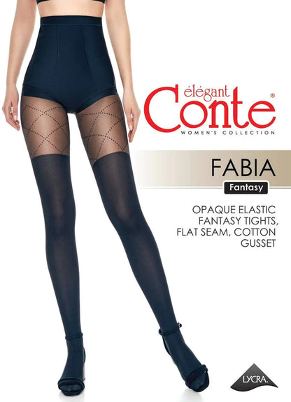 Fantasy Tights Conte Fabia - Stockings Imitation and Lacing