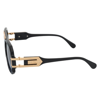 LEGEND - Retro Flat Top Square Sunglasses Black Blue-Lavender Fade