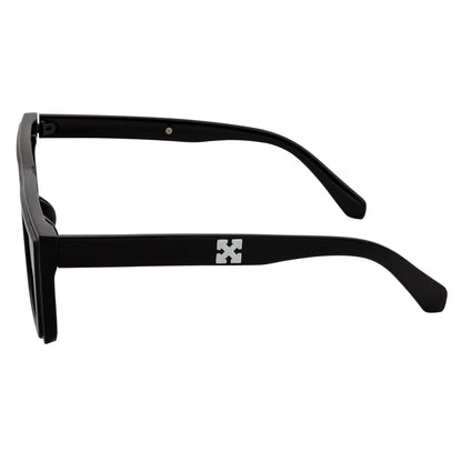 LOWKEY - Small Flat Top Rectangle Square Frame Sunglasses Black Smoke