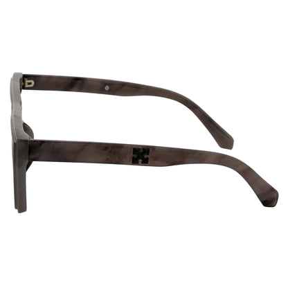 LOWKEY - Small Flat Top Rectangle Square Frame Sunglasses Gray Smoke