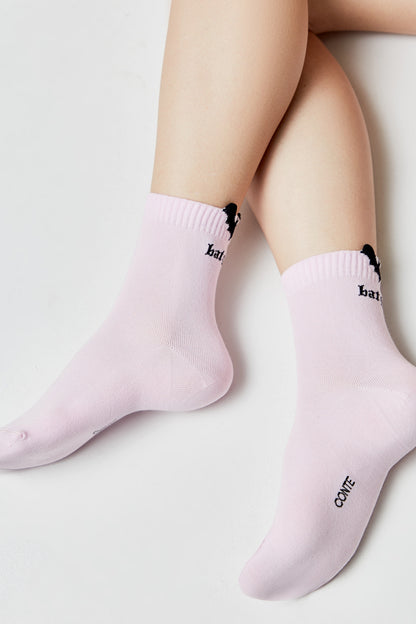 Cotton Socks Conte Classic 245 - Picot "Batgirl"