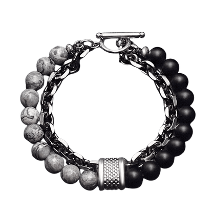 Map Stone Lava Stone Bracelet