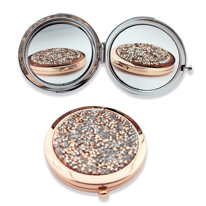 Crystal Double-Sided Portable Mini Mirror