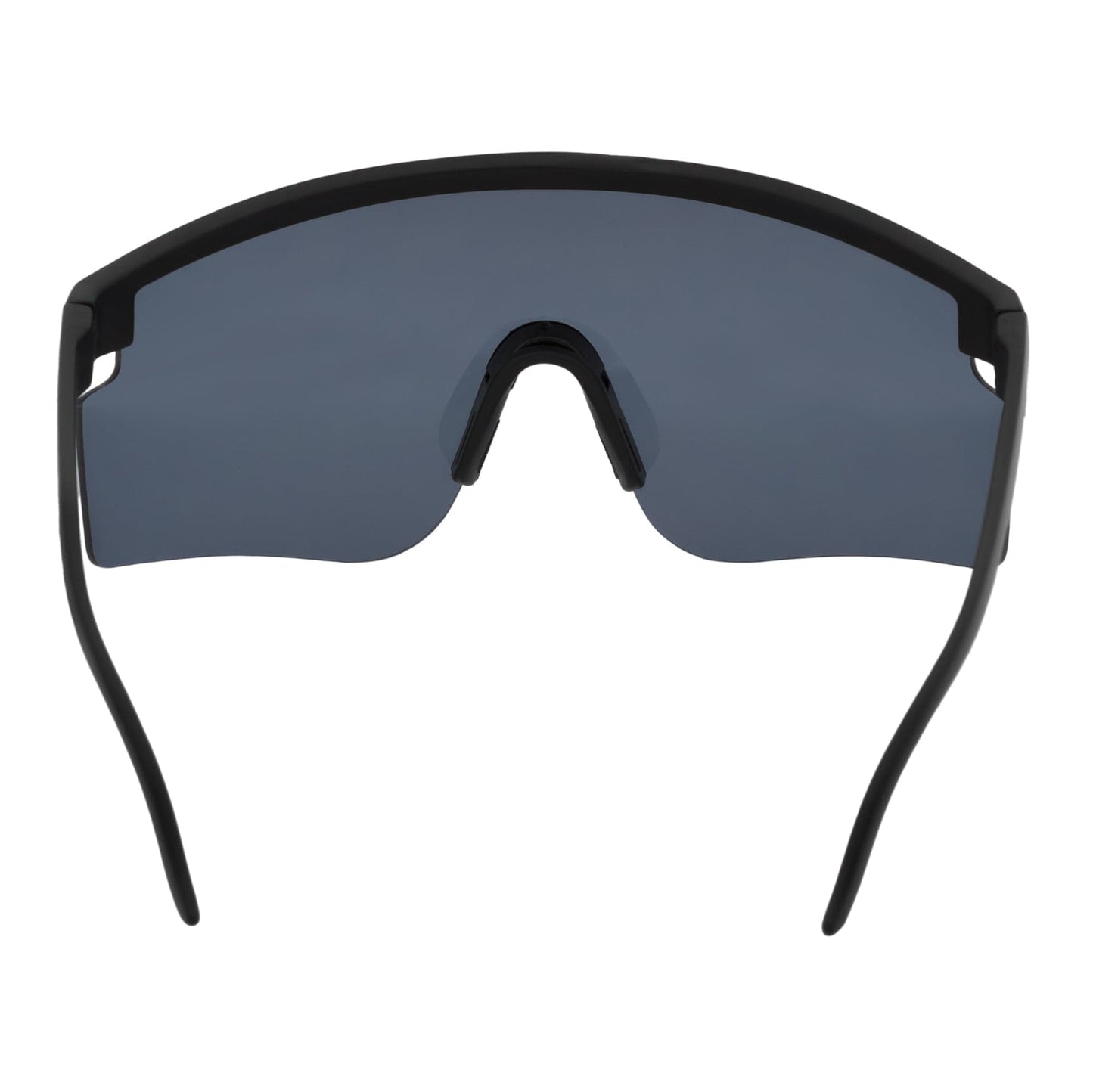 MONOLITH - X-Large Rimless Sports Shield Sunglasses Matte Black Dark Smoke Tint