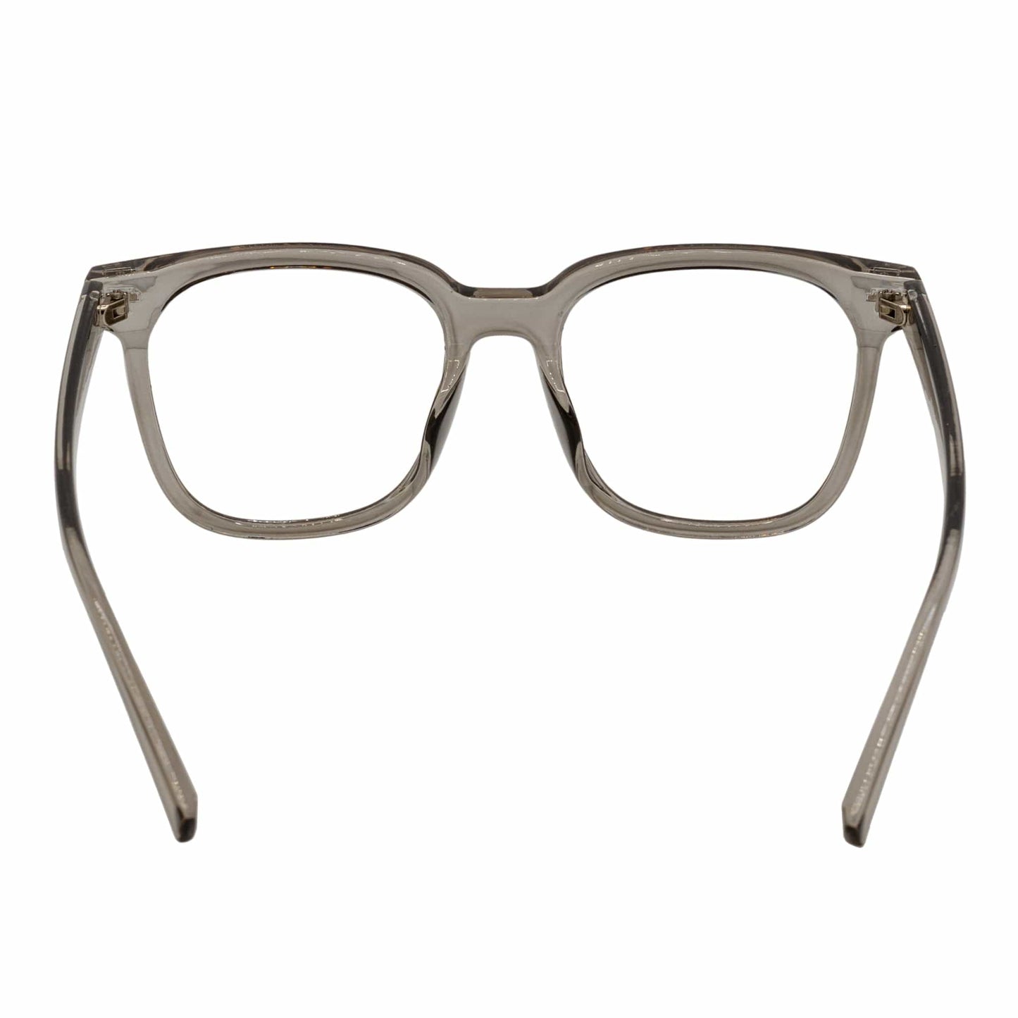NEWPORT - Oversize Large Modern Square Glasses Clear Gray Clear Lens