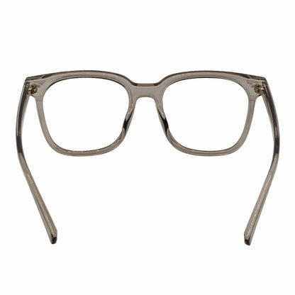NEWPORT - Oversize Large Modern Square Glasses Clear Gray Clear Lens