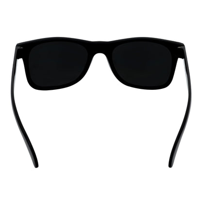 BLACKJACK - Classic Original Retro Horn Rimmed Sunglasses Gloss Black Smoke