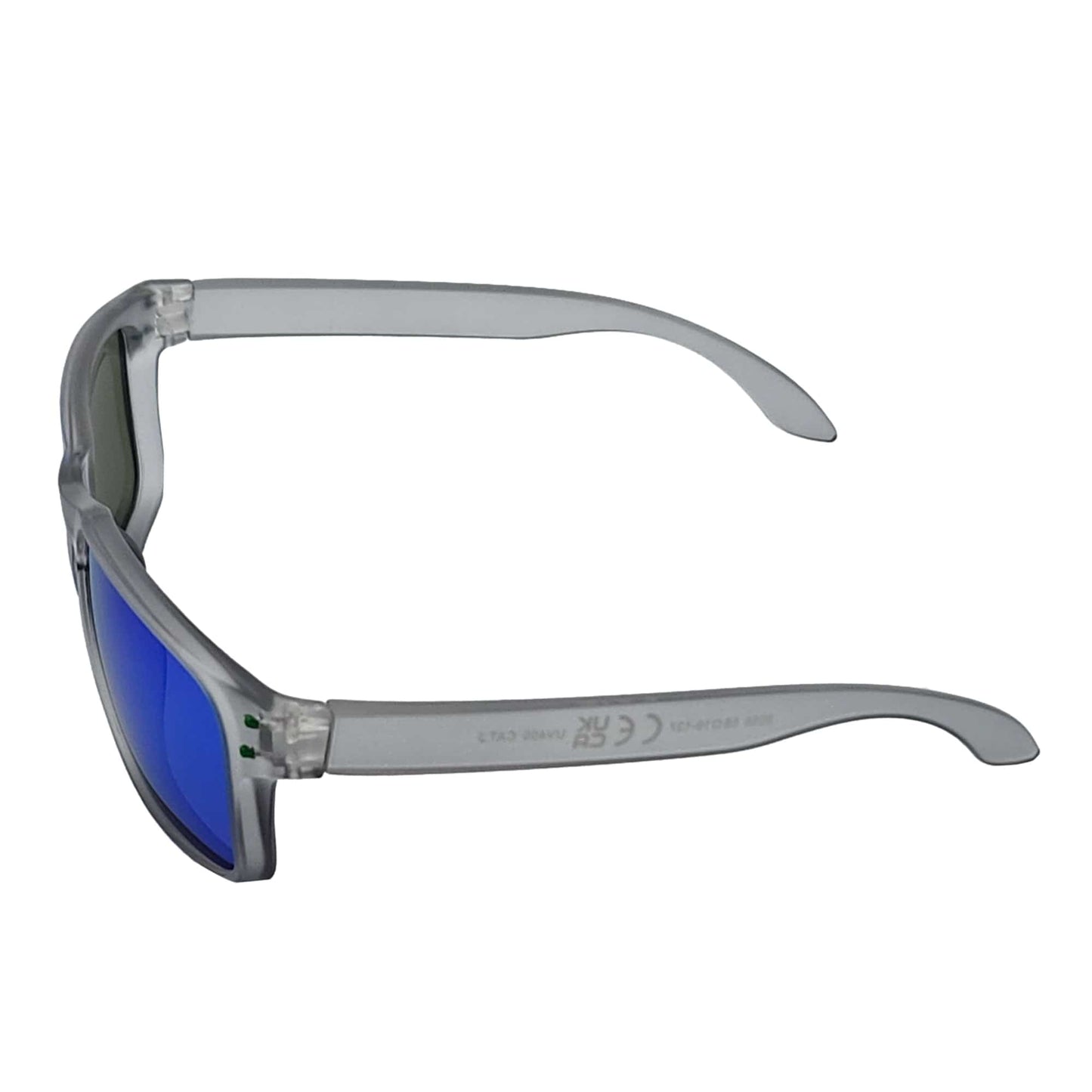 HALLBROOK - Polarized Modern Sports Sunglasses Frost Gray Green Mirror