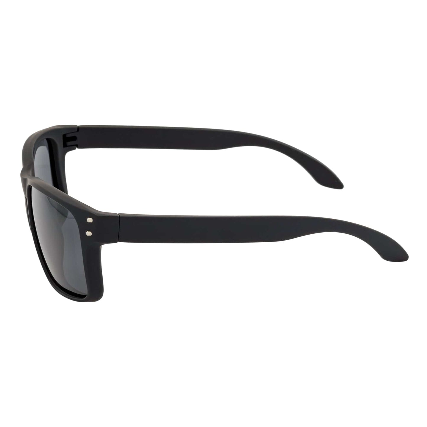 HALLBROOK - Polarized Modern Sports Sunglasses Matte Black Dark Smoke