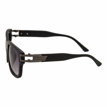 IMPERIAL - Square Two-Tone Metal Square Sunglasses Black-Gunmetal Lavender