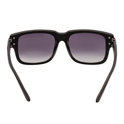 IMPERIAL - Square Two-Tone Metal Square Sunglasses Black-Gunmetal Lavender