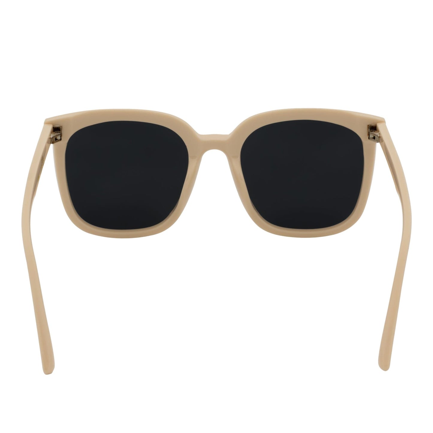 KARA - Polarized Womens Oversize Square Cat Eye Sunglasses Creme Smoke