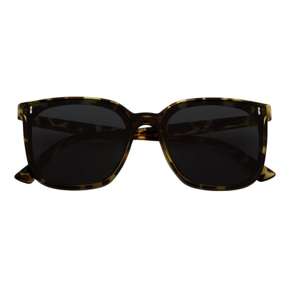 KARA - Polarized Womens Oversize Cat Eye Sunglasses Green Tortoise Smoke
