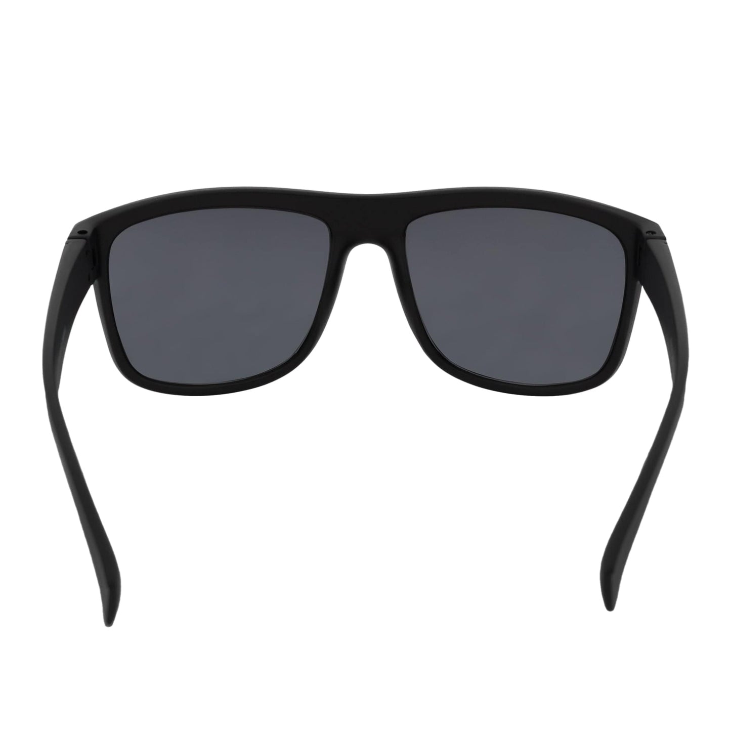 KENT - Modern Flat Top Horn Rimmed Sunglasses Matte Black Dark Smoke Tint