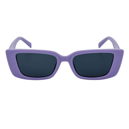 MODCAT - Small Cat Eye Rectangle Sunglasses 90s Fashion Purple Smoke Tint
