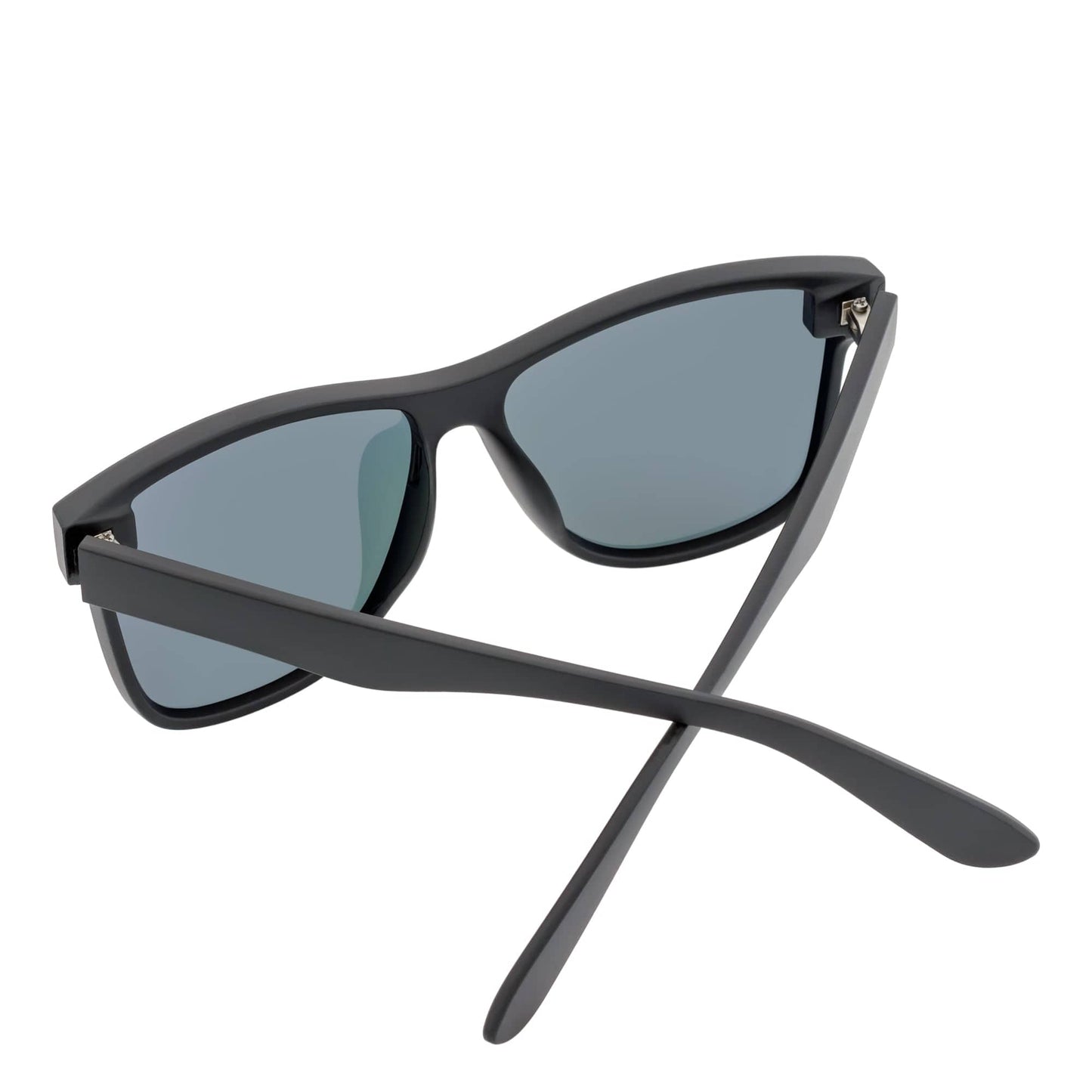 PRIME TIME - Polarized Flat Modern Lens Sunglasses Matte Black Dark Smoke