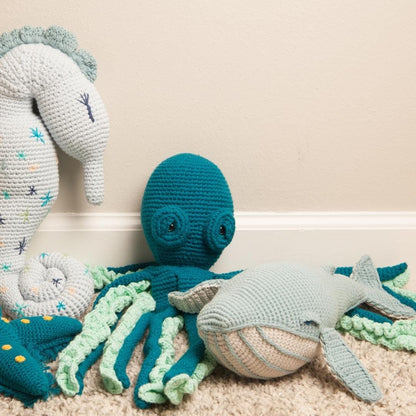 Orlando the Whale- misty blue