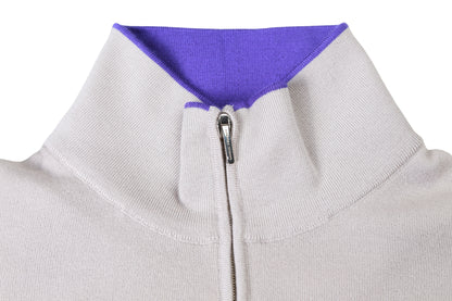Manrico Cashmere Quarter-Zip Mock Neck Sweater