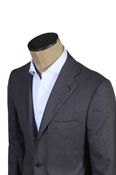 Kiton Micro Houndstooth Wool Sport Jacket