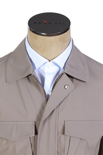 Kired by Kiton Solid Nylon Overcoat