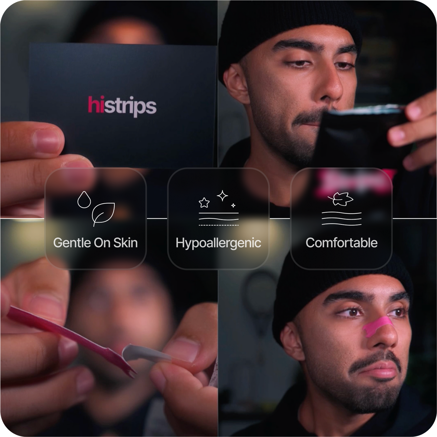 Pink Nasal Strips