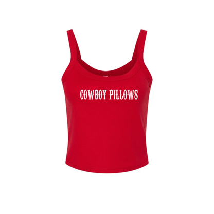 Cowboy Pillows Tank Top – Fitted Western Graphic Crop Tank